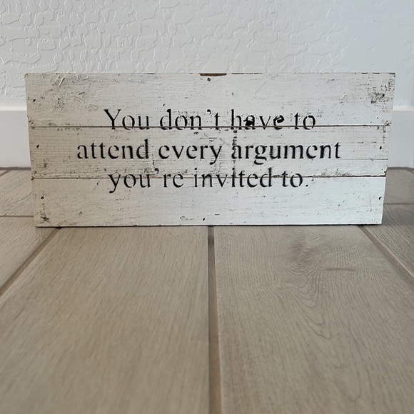 Motivational Reclaimed Wood Sign Decor | 14x6x1.5ish | Black & Ivory - Picture 5 of 8